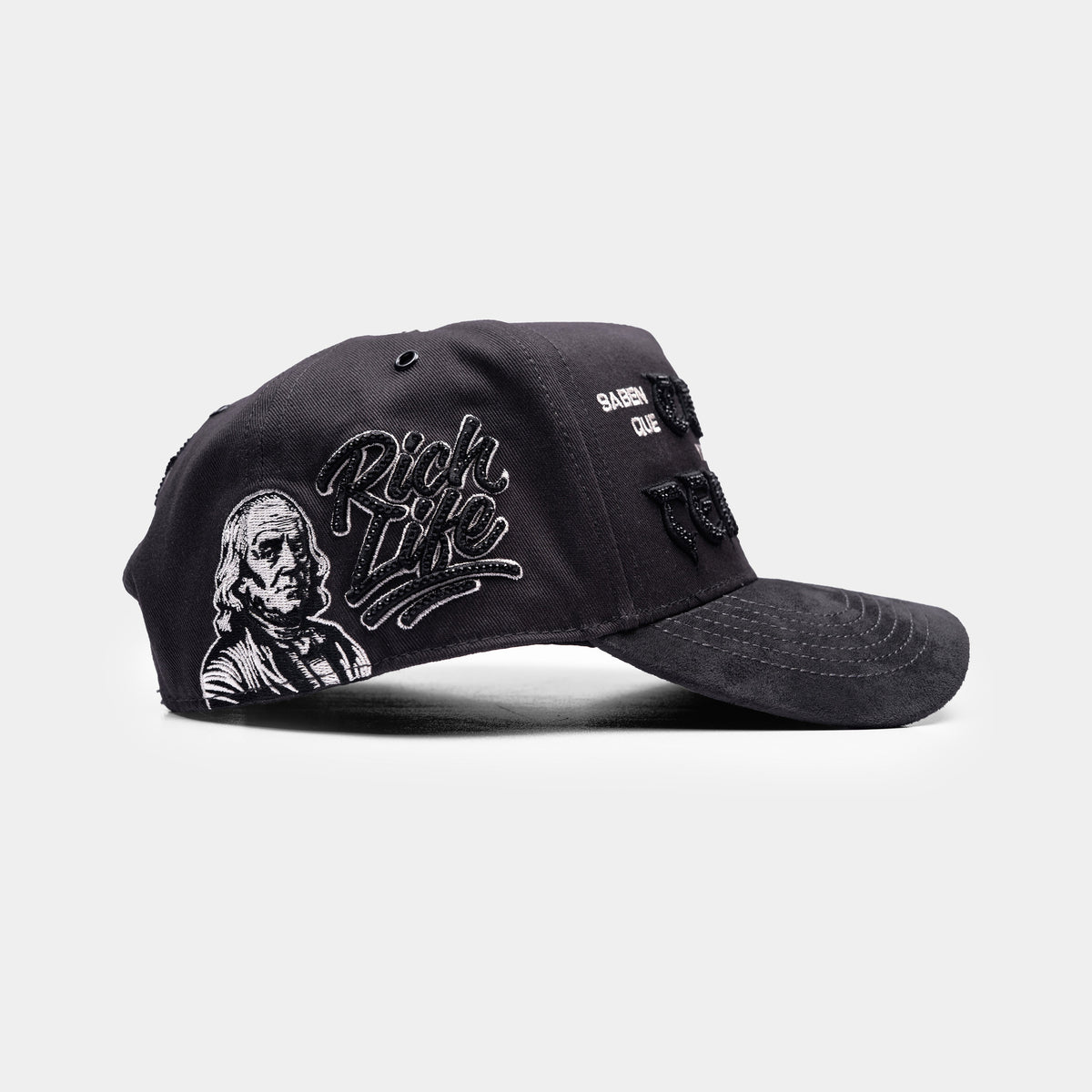 Las Pacas Gray Hat by Italiense, side graphic view